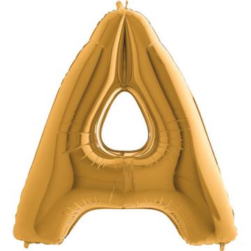 Фолиева буква златна ''А'' с височина 103 см