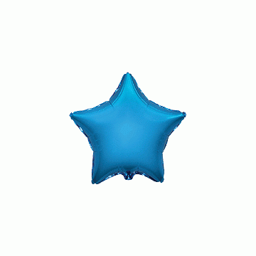 Балон фолио с формата на тъмно синя звезда