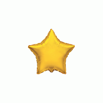 Балон фолио с формата на златна звезда