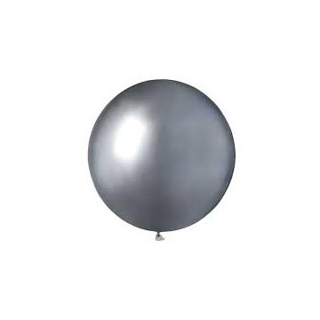 Балон хром shiny silver с диаметър 48 см.