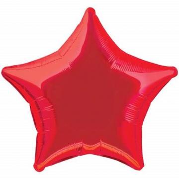 Балон фолио с формата на червена звезда