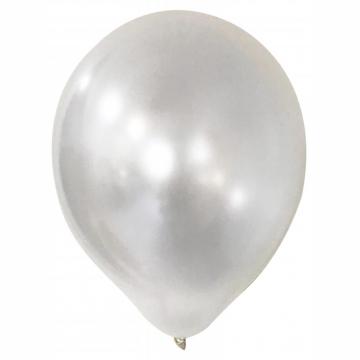 Металик Бяло – 26 см (10 инча) – Balonevi
