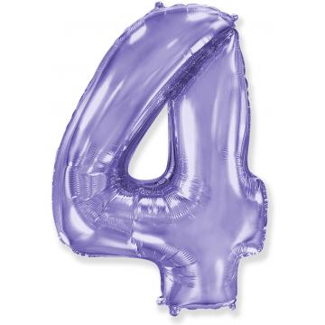 Фолиева цифра лилава ''4'' с височина 103 см