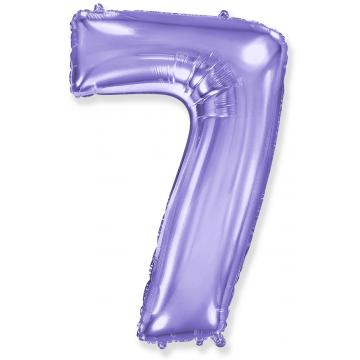 Фолиева цифра лилава ''7'' с височина 103 см