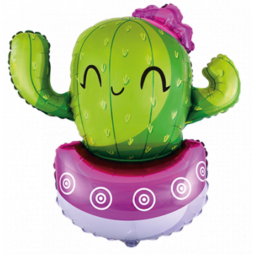 Фолиев балон розов кактус