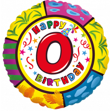 Фолиев балон Честит 0 години