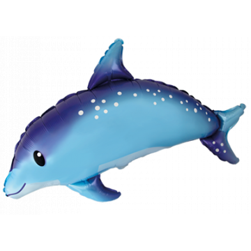 Фолиев балон син делфин