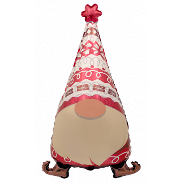 Фолиев балон коледен гном