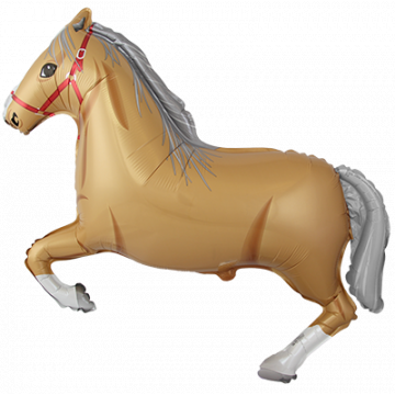 Фолиев балон кафяв кон