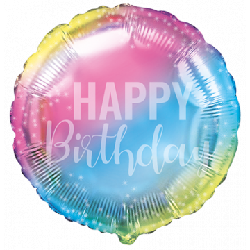 Фолиев балон честит рожден ден градиент