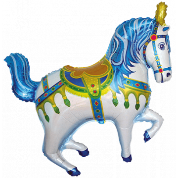 Фолиев балон цирков кон - син