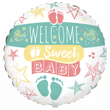 Фолиев балон Welcome Sweet Baby