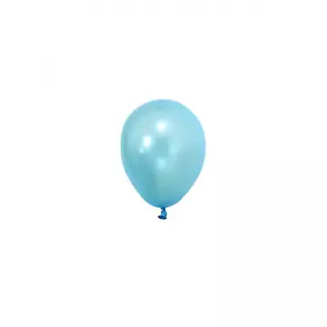 Металик Светло Синьо – 13 см (5 инча) – 100 броя – Balonevi