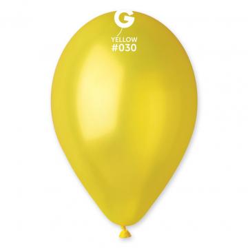 Металик Жълто #030 – 30 см (12 инча) – 100 броя – Gemar