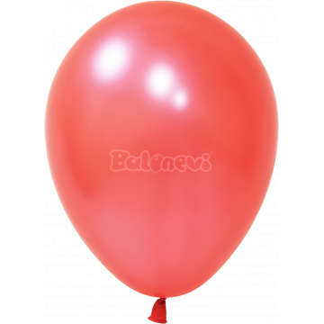 Металик Червено – 30 см (12 инча) – 100 броя – Balonevi
