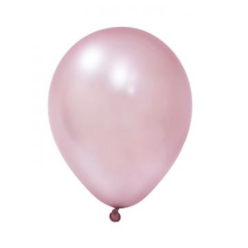 Металик Розово Розе – 30 см (12 инча) – 100 броя – Balonevi