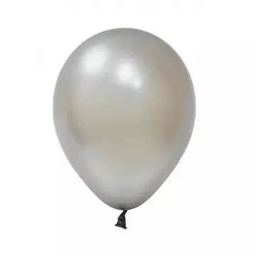 Металик Сребро – 30 см (12 инча) – 100 броя – Balonevi