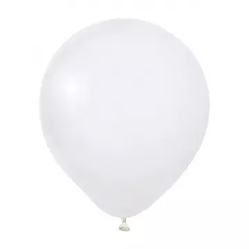 Пастел Бяло – 45 см (18 инча) – 10 броя – Balonevi