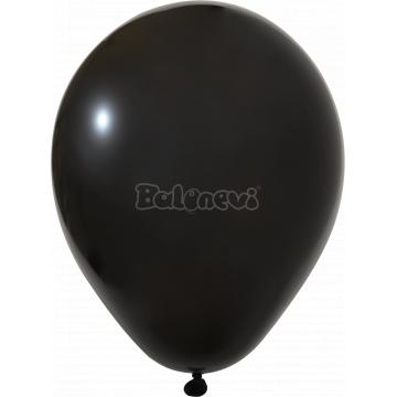 Пастел Черно – 30 см (12 инча) – 100 броя – Balonevi