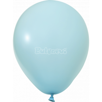 Пастел Макарон Синьо – 30 см (12 инча) – 100 броя – Balonevi