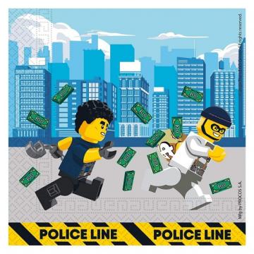 ПАРТИ САЛФЕТКИ LEGO CITY 33/33см. 20бр.